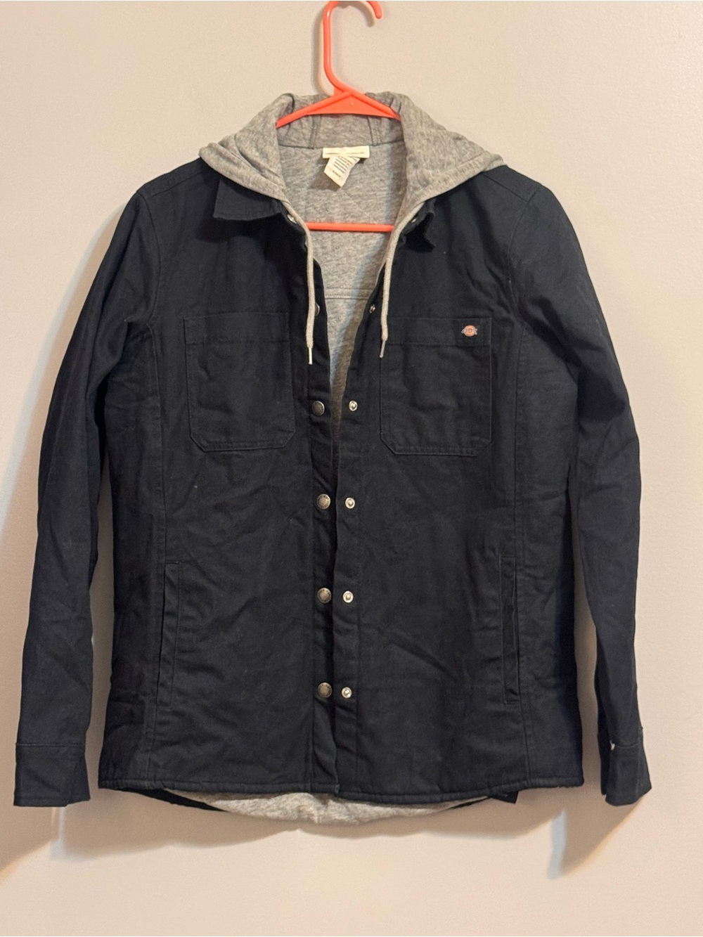 Dickies Crafted for Women Black Hooded Workwear Utility Jacket Size S